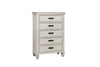 Franco 5-drawer Chest Antique White