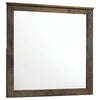 Woodmont Rectangle Dresser Mirror Rustic Golden Brown