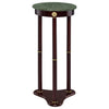 Edie Round Marble Top Accent Table Merlot