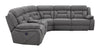 Higgins 4-piece Upholstered Power Sectional Grey
