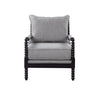 Blanchett Cushion Back Accent Chair Grey and Black
