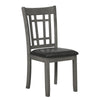 Lavon Padded Dining Side Chairs Medium Grey and Black (Set of 2)