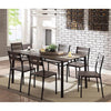 Westport Antique Brown/Black 7 Pc. Dining Table Set