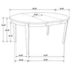 Gabriel 5 Pc Dining Sets Cappuccino