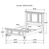 Sandy Beach 4 & 5 Piece Pc Bedroom Set Cal.King & E.King