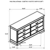 Louis Philippe 4 & 5 Piece Bedroom Set Full, Twin, King, & Queen