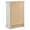 Louis Philippe 5-drawer Bedroom Chest White