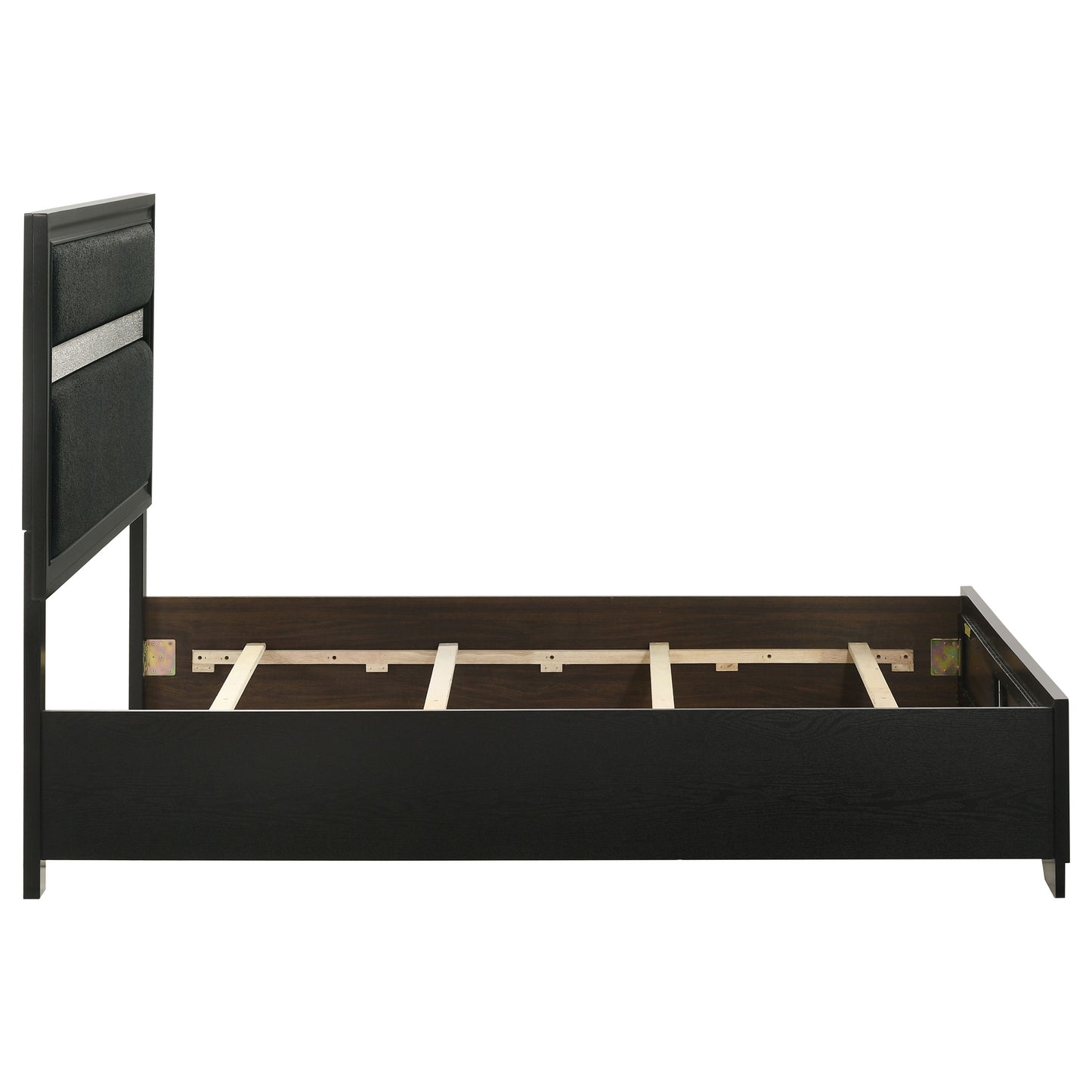 Miranda California King, E.King, Queen, Full, & Twin Bed Black & White