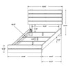 Brantford Wood Storage Panel Bed