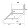 Marceline Bedroom Sets White & Black 4 & 5 Piece