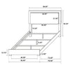 Marceline Bedroom Sets White & Black 4 & 5 Piece