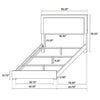 Marceline Bedroom Sets White & Black 4 & 5 Piece