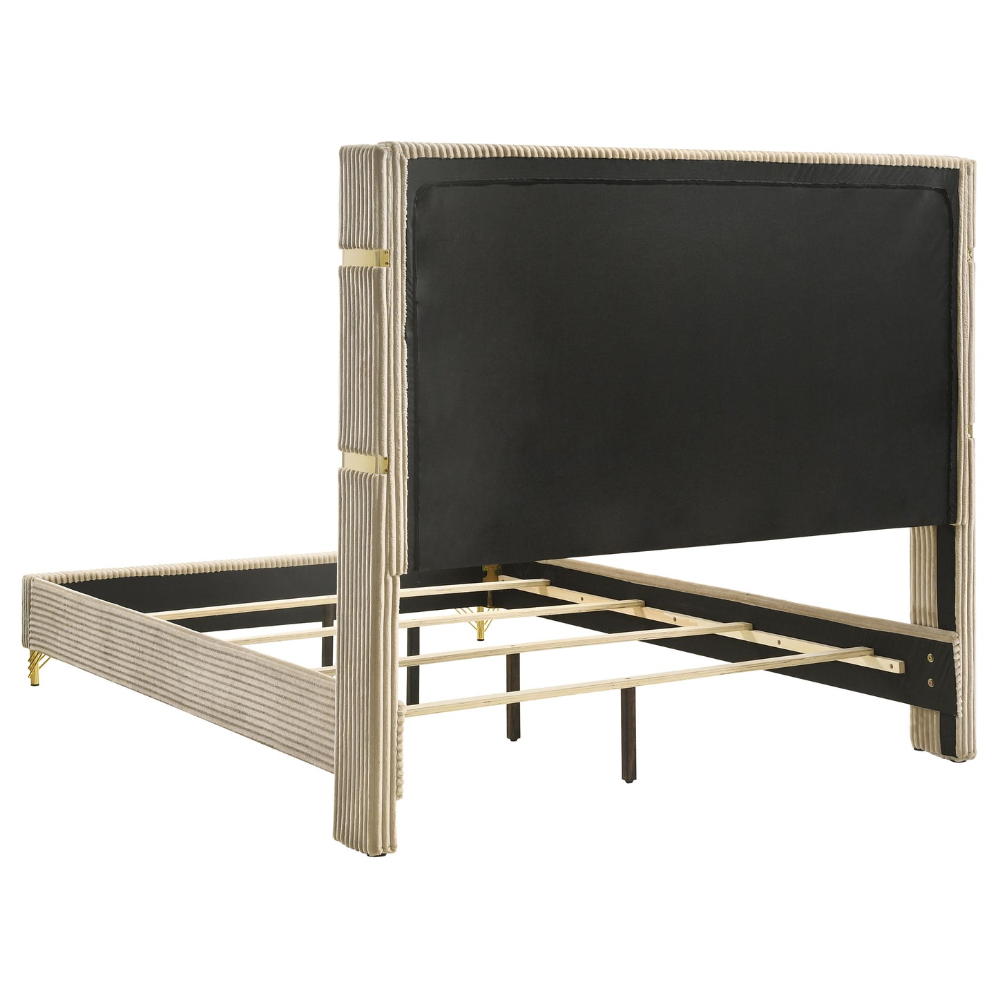 Lucia 4 & 5 Piece Bedroom Set King & Queen Beige & Grey