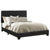 Dorian Upholstered California King, E.King, & Queen Bed Black, Brown, & Grey