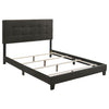 Mapes Tufted Upholstered Eastern King, Queen, Twin & Full Bed Charcoal & Grey