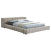 Trinity California King, E.king, Queen, & Full Bed Green & Light Taupe
