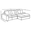 Blaine Stationary Sectionals White