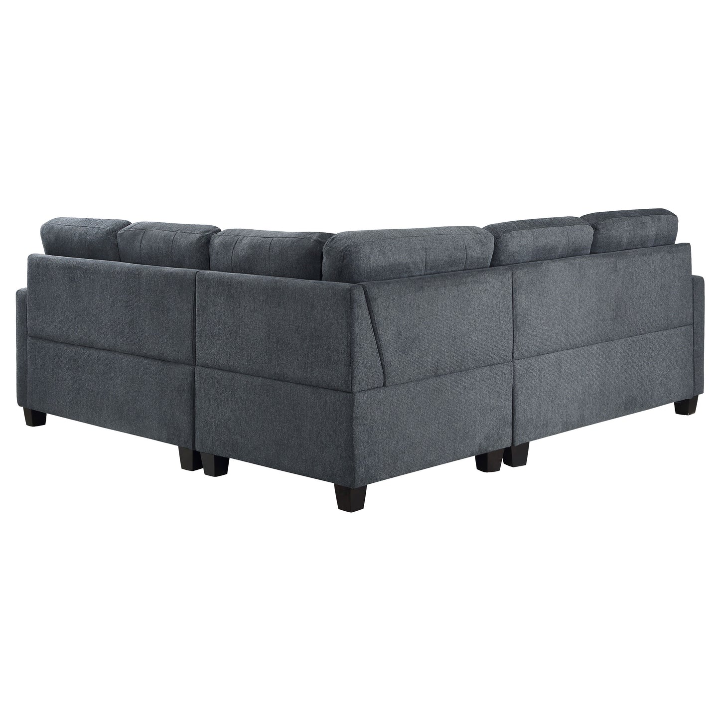 Georgina 5 Pc Stationary Sectionals Grey