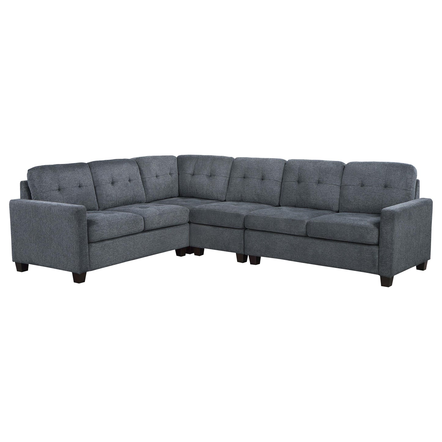 Georgina 4-piece Upholstered Modular Sectional Sofa Beige