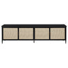 Amherst 4-door 78-inch Metal TV Stand Media Console Black