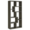 Theo 10-shelf Bookcase Weathered Grey