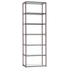 Kate 6-shelf Bookcase Black Nickel
