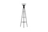 Gianni Versatile Shelf Tower Floor Lamp Charcoal Black