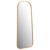 Simeon Metal Frame Full Length 59" Floor Mirror Antique Gold