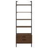 Owens 96-inch 4-shelf Storage Wall Bookshelf Walnut