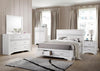 Miranda California King. E.King, & Queen 2-drawer Storage Bed Black & White