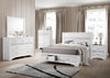Miranda California King. E.King, & Queen 2-drawer Storage Bed Black & White