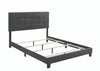 Mapes Tufted Upholstered Eastern King, Queen, Twin & Full Bed Charcoal & Grey