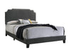Tamarac Upholstered Nailhead Full, Eastern King & Queen Bed Beige & Grey