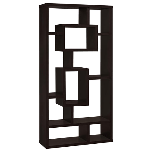 Corey 71-inch 8-shelf Bookcase Cappuccino image