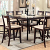 BRENT II Dark Cherry/Ivory Counter Ht. Table w/ Insert