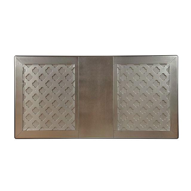 Amina Grey & Gold 66" Dining Table