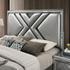 Emmeline Queen Bedroom Set Silver & White