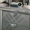 Emmeline Queen Bedroom Set Silver & White