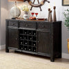 SANIA III Antique Black, Ivory Sq Counter Ht. Table