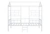 Rhonda Twin Loft Bed White, Silver, & Black