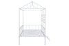 Rhonda Twin Loft Bed White, Silver, & Black