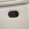 Bienne Loveseat Manual Recliner White & Black