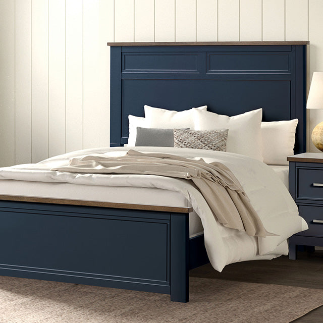 Pinetop Twin Bedroom Set White & Blue