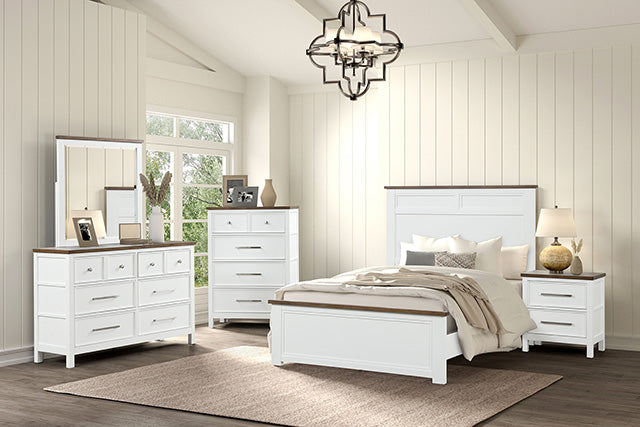Pinetop Twin Bedroom Set White & Blue