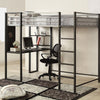 Sherman Silver/Gun Metal Full & Queen Bed w/ Workstation